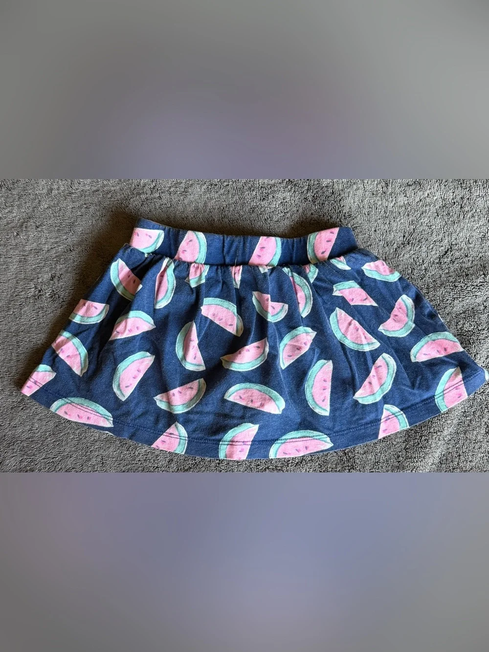 ❤️$4 with Bundle! Pink Ruffle Tank Top with Navy Blue Watermelon Skort